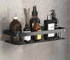 Bathroom shelf 2 pcs - black