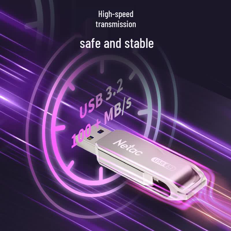 Netac USB-накопитель US15 с двойным интерфейсом и поворотным разъемом