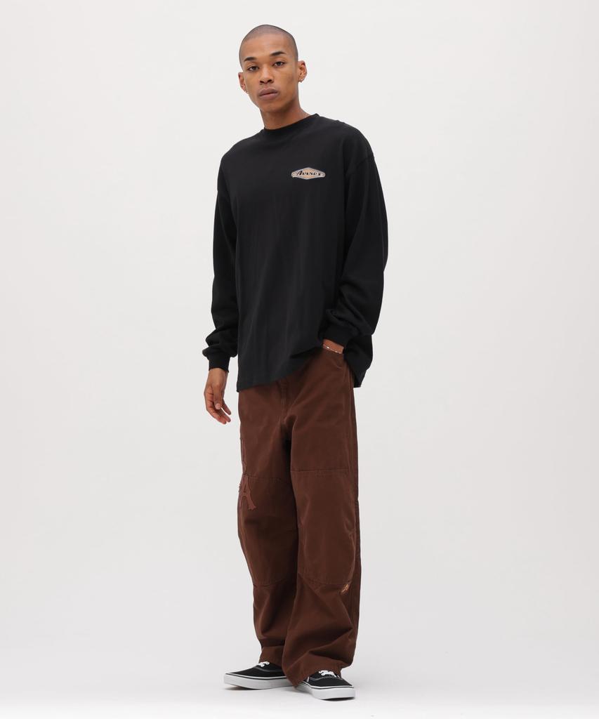 AVIREX GRAPHIC L/S T-SHIRT "THE KINGS" black 783-6130005