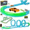 [PACZA][5] Large Glowing Car Racing Track Loops + Sports Car U826