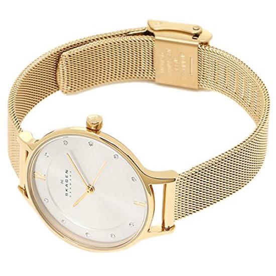 Часы SKW2150 ANITA Анита Стальная сетка 30 мм Золотые [Skagen] Женские