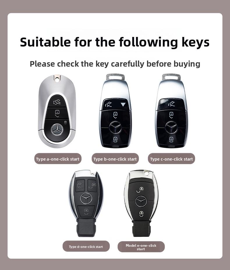For Mercedes-Benz GLC300L key cover, 25 new C-Class C260L, C200L premium feel, S-Class S400L, Maybach buckle hid0