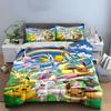 "Vibrant creatures under rainbows" Bedding sets Duvet covers Pillowcases(1* Duvet Cover 2* Pillowcases without duvet insert)