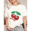 Oversized T Shirt Black Cherry Print And Text Casual Wear