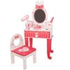 Kids Makeup Table Set Cartoon Pattern Vanity Dressing Table Makeup Accessories Pretend Play Toy