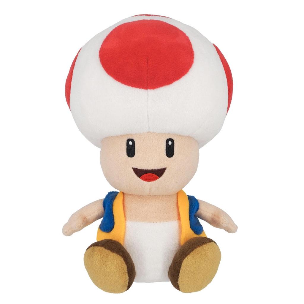 Sanei Boeki Super Mario ALL STAR COLLECTION Toad x D14 x Plush Toy AC79 (M) W14.5 H23.5cm