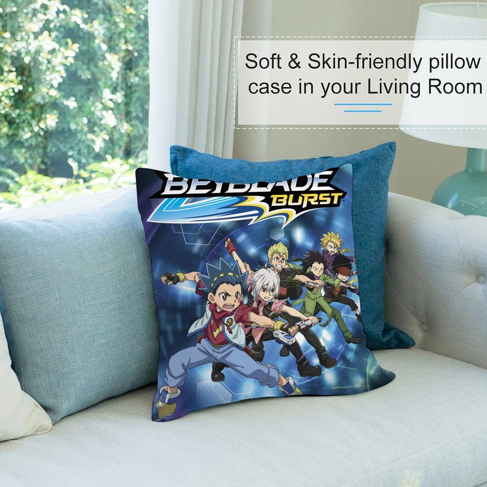 HOT Anime B-Beyblade Pillow Case Short Plush Sofa Decorative Gift Home Double-sided Printing Cushion