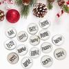 20 шт./компл. жетоны обратного отсчета на Рождество «Что делать» с буквенным принтом праздничное украшение Рождественский пришествие деревянные монеты комплект дисков