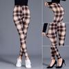 Plaid Leggings Women Sexy Pants Push Up Leggings Fashion Fitness Leggins Plus Size High Waist Trousers