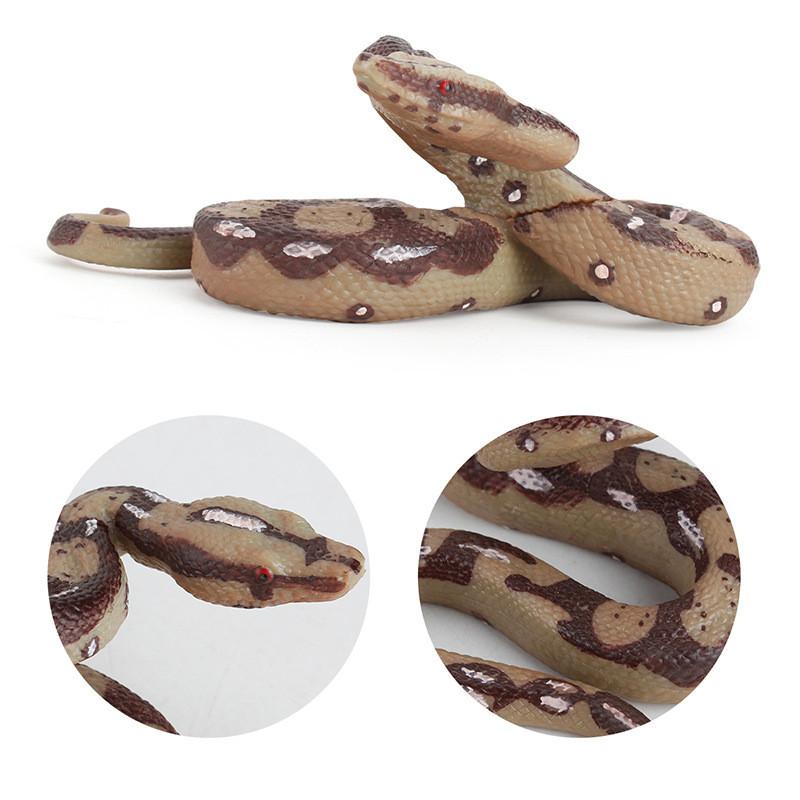 Lifelike Pvc Large Python Snake Model For Imaginative Play And Display