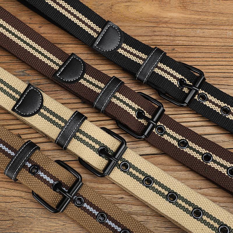 Extended Canvas Belt Suitable for Men's and Women's Casual Workwear Vintage Belts and Jeans Belts