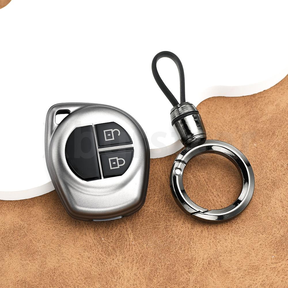 Серый ТПУ для Suzuki Sx4 Classic Spresso Liana Celerio Ciaz Ignis Vitara Swift Jimny Чехол-держатель для брелока автомобиля с бесключевым доступом
