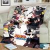 Anime-Naruto Print Blanket Warm Comfortable Flannel Blanket for Bedrooms, Sofas, Beds, Chairs, Picnics, Travel -LXR76