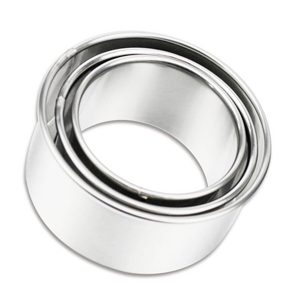 3Pcs Dumpling Wrapper Cutter Mold Stainless Steel Round Dumpling Maker Tool DIY