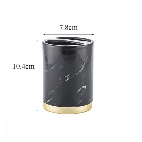 Керамика Набор для ванной комнаты Туалетные принадлежности Стаканчик для рта Подставка для зубных щеток Мыльница Флакон для лосьона Флакон для ароматерапии Набор для ванной комнаты из пяти предметов