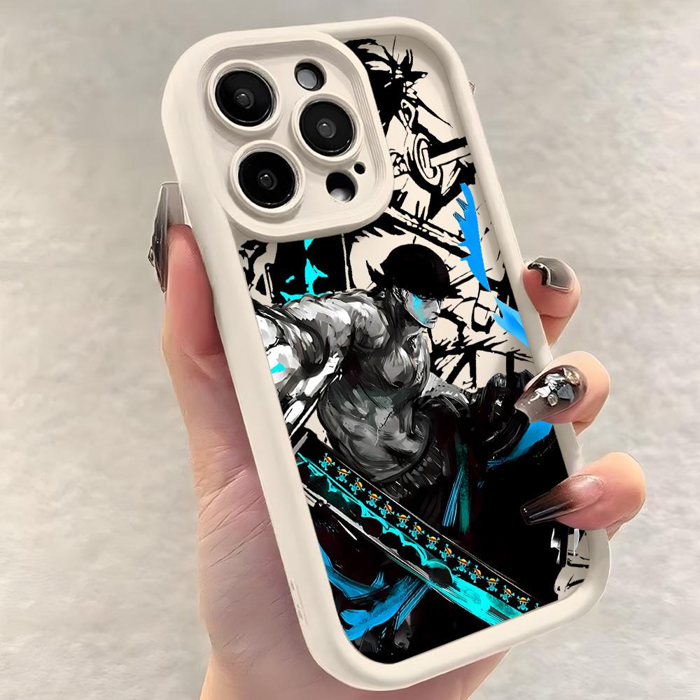 Чехол для телефона One Piece Луффи Зоро для iPhone 17e 17 16e 16 15 14 13 12 11 Air Pro Max Mini XR XS X 7 8 6 6s Plus Мягкий ТПУ