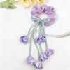 1pc Summer Sweet Tulip Tassel Floral Hair Tie with Draped Ribbon Decoration - Women'S Dreamy Hair Additions, Pink And Blue Optional