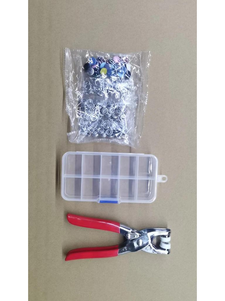 Набор скрытых застежек с пятью зубцами: Инструмент для пришивания кнопок без шва для детской одежды, цветные металлические невидимые кнопки-защелки.