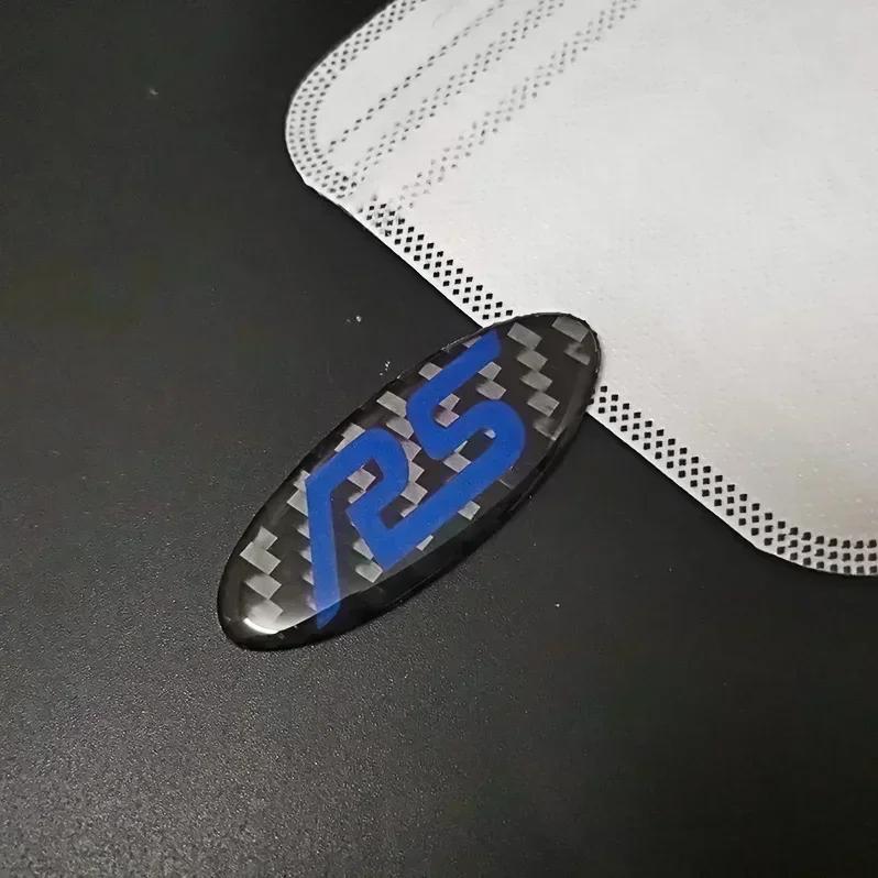 Car Sticker Carbon Fiber Car Steering Wheel Stickers for Ford Mondeo Mk3 Escape Ecosport Edge Focus Ranger Fiesta Kuga Roush Emb