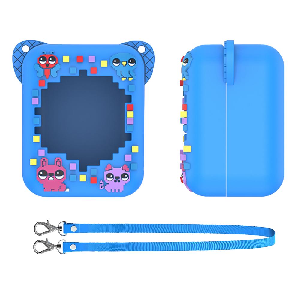 Silicone Sleeve Smart Virtual Interactive Pet Toys Protection Accessories Anti-Collision Protective Case With Lanyard