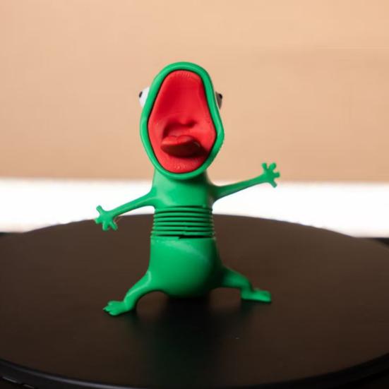 2 шт. 3D-печатная фигурка ящерицы, забавная фигурка ящерицы для украшения спальни, гостиной, офисного стола, компактный подарок-ящерица для взрослых