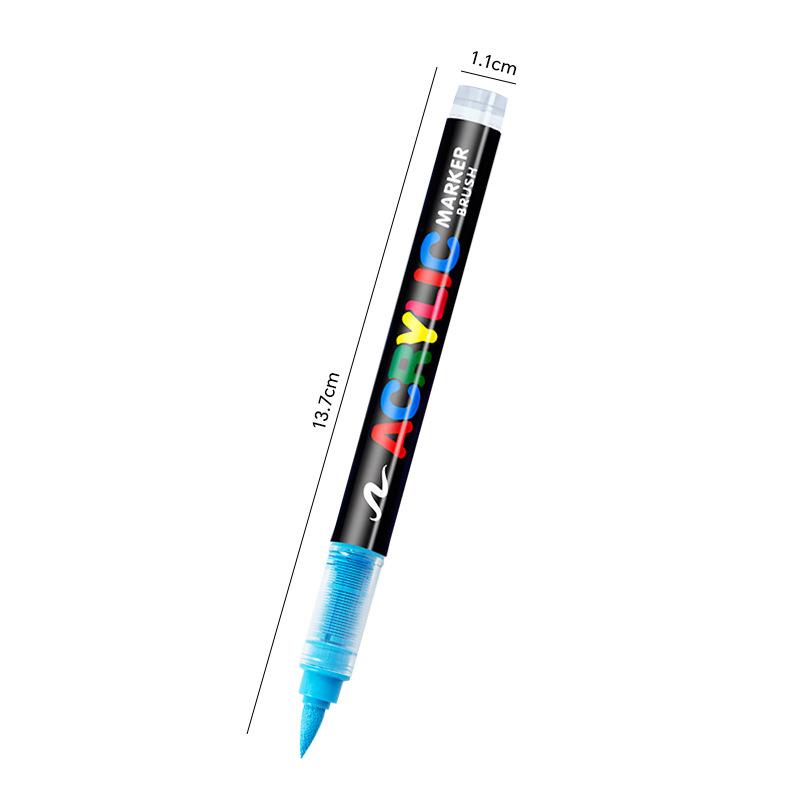 Direct Liquid Acrylic Marker Pen Paint Brush Pen Painting Stone Ceramic Glas Wood Canvas Making Drawing Graffiti Coloring Pen