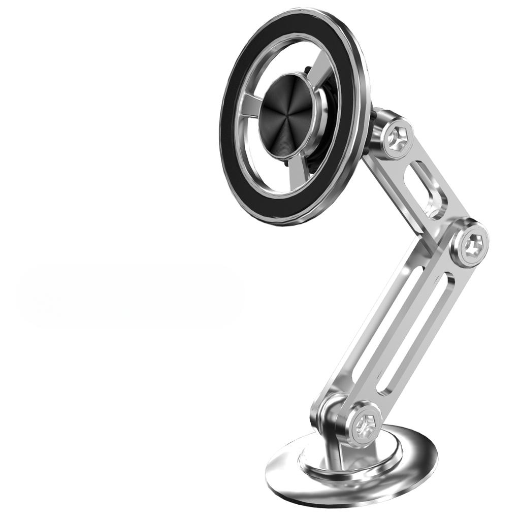 1 шт., вращающийся на 720 градусов металлический магнитный автомобильный держатель для телефона, складная подставка для телефона, магнитное крепление на вентиляционную решетку, поддержка GPS для всех телефонов