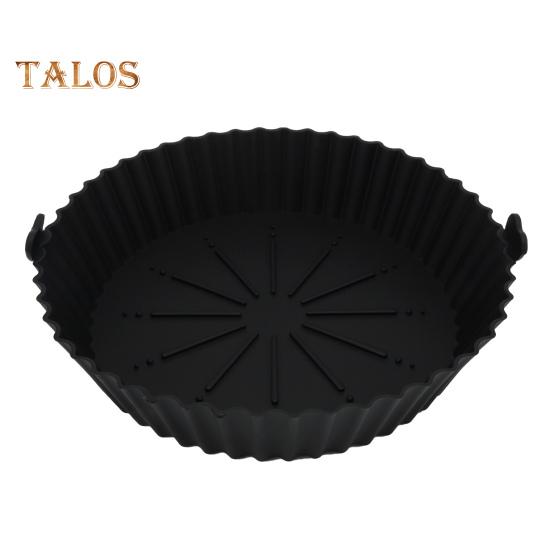 Silicone Bakeware Non Stick Microwave Good Flexibility Practical Round Design Fryer Silicone Bakeware Baking Tools