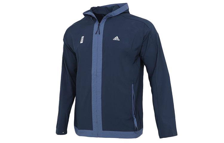 adidas Куртки Мужские Темно-синие С капюшоном Умеренные Другие GU1765