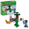 LEGO Minecraft Приключение Стива с тигром игрушка развивающий конструктор мальчики девочки дети 6 лет 7 8 9 игра ролевая игра 21583