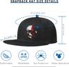 Кепка-snapback с графическим рисунком Череп Смерть Ужас, дышащая, полиэстер, с прямым козырьком, для мужчин и женщин, для улицы