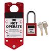 Writable Aluminum Alloy Safety Lockout Hasp with Tamperproof Locking Tabs 38mm/1.5in Padlock