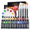 Acrylic Paint Set: 12 or 24 Colors In 12ml or 60ml, Waterproof, Hand-Painting DIY Kit