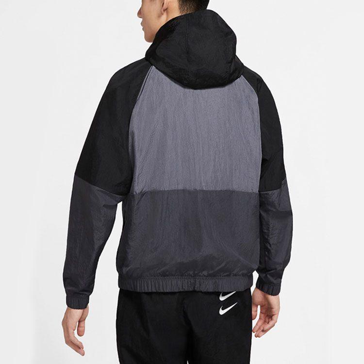 Nike Куртки Мужские Черные С Капюшоном Несъемным Средней Длины DJ0477-011