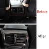For Buick Regal 2009-2017 Black Steel Rear AC Air Outlet Vent Cover Trim 1PCS