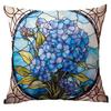 New Vintage Floral Pillowcase Creative Colored Glass Printed Home Sofa Car Cushion Pillowcase