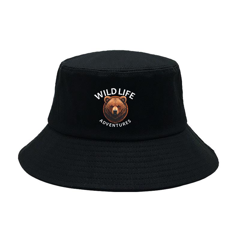Big Head Bucket Hat Wild Life Print Panama cm XL XXL Large Size Unisex Fishing Sun Cap Russia Style Outdoor