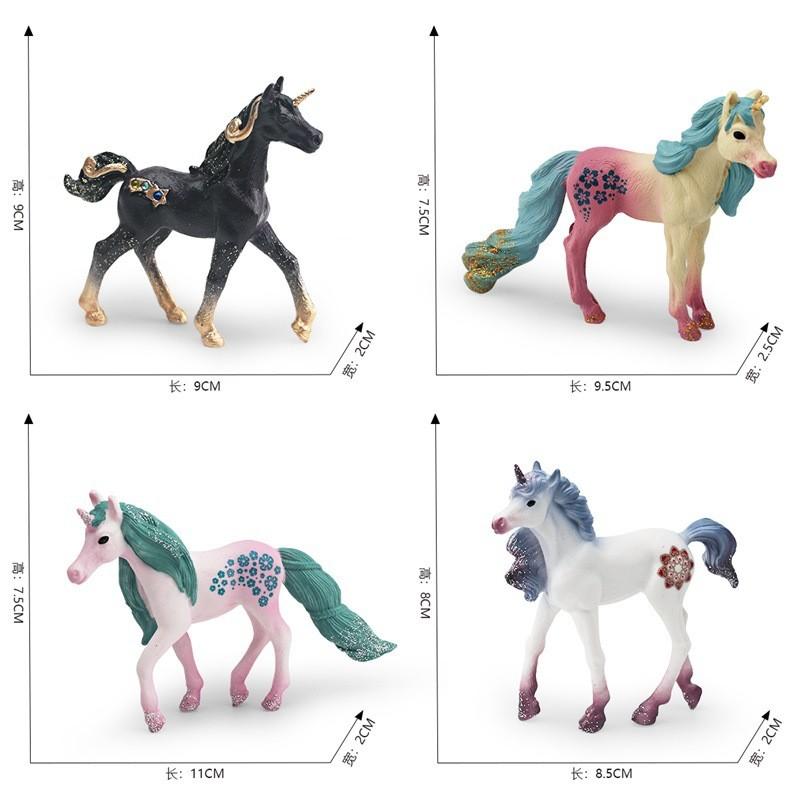 Fantasy Unicorn Magical Figurine Collection With Realistic Details In Vibrant Colors