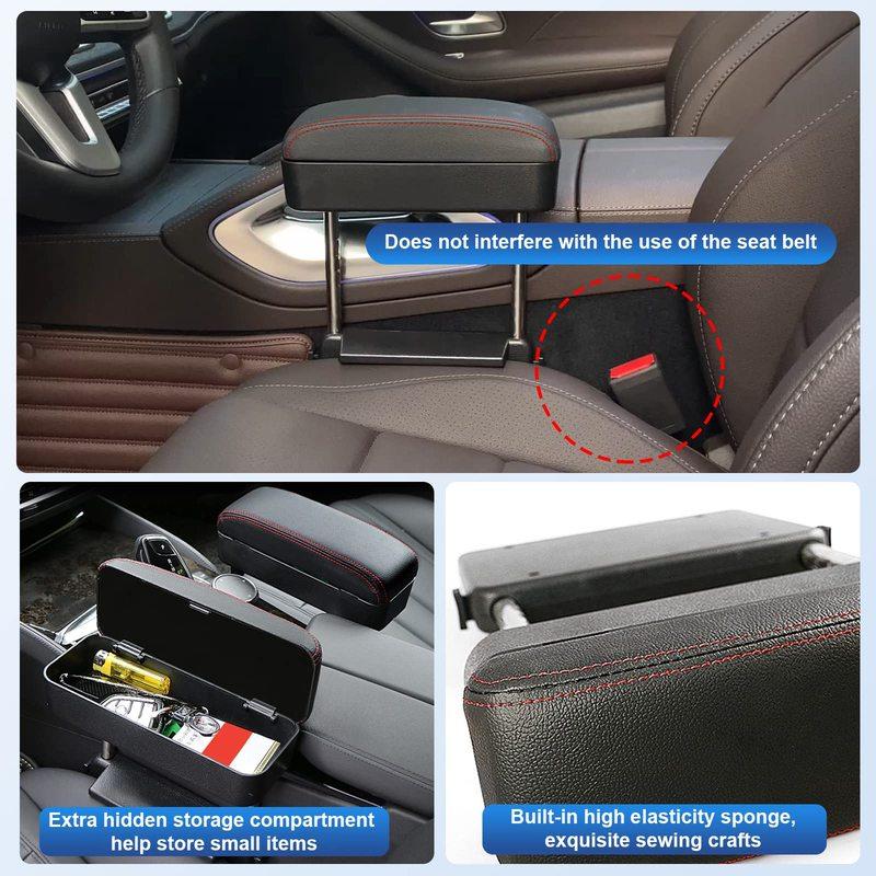 Car Armrest Support Elbow Rest Pad Armrest Extender Console Storage Organizer Adjustable Height Comfort Arm Rest Pads Universal