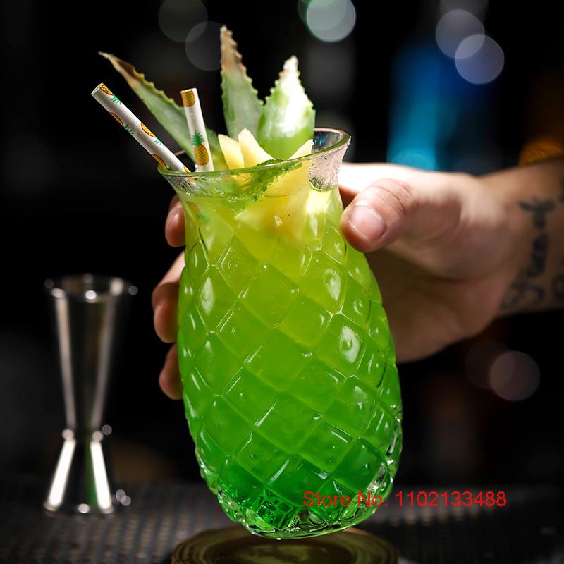 480 мл 3D рельефная кружка для коктейля с ананасом, креативная INS барная посуда, стакан для смешанного вина, стакан для питья, стакан для сока, контейнер для смузи, банка