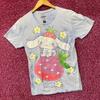 Футболка Sanrio Cinnamoroll Strawberry Kawaii Blue Graphic Print Shimmer T-Shirt Sm