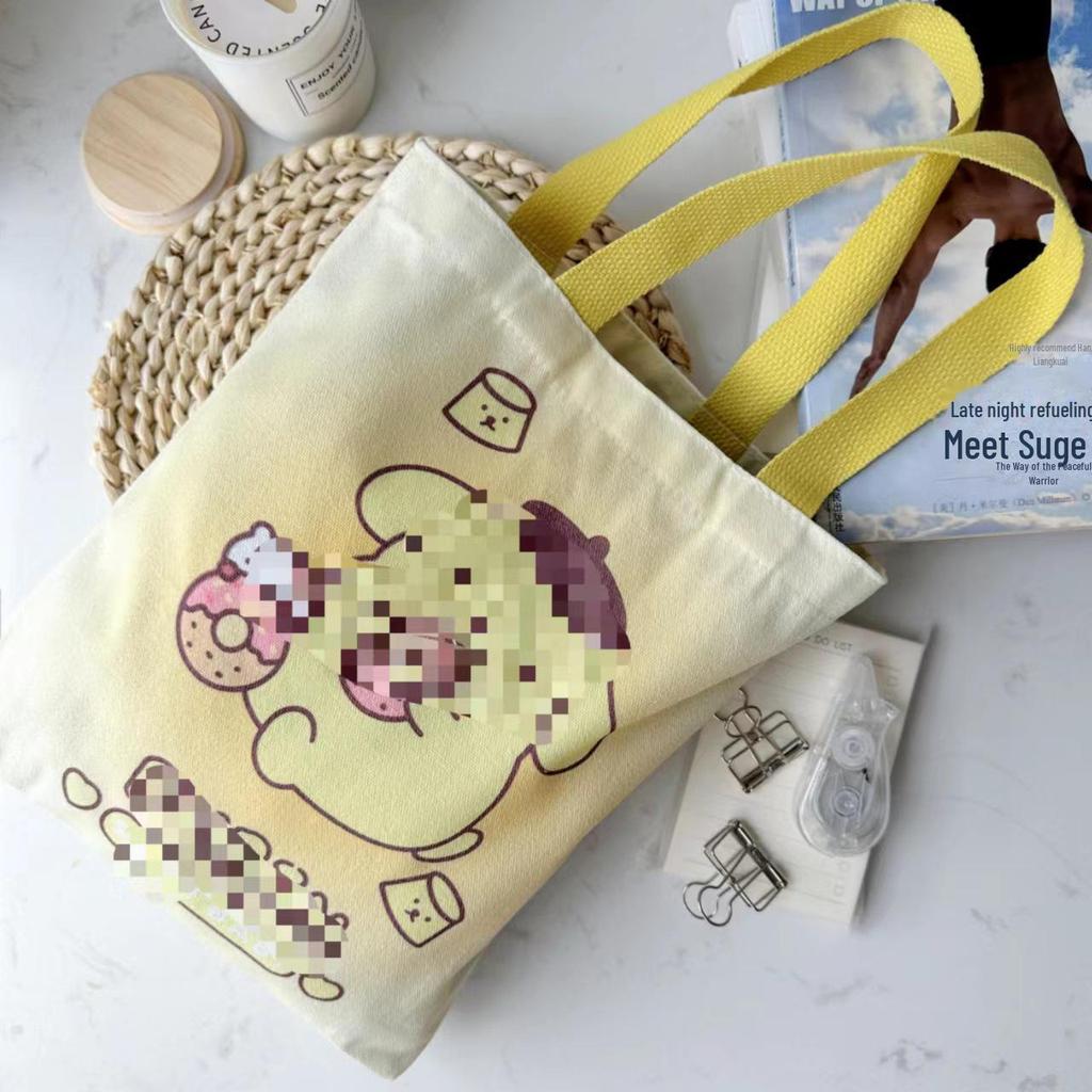 Праздничная сумка из холста с драконом: Большая вместительная новогодняя студенческая сумка через плечо