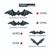 LED Halloween Wall Stickers: Black Bats & Spiders Party Decoration