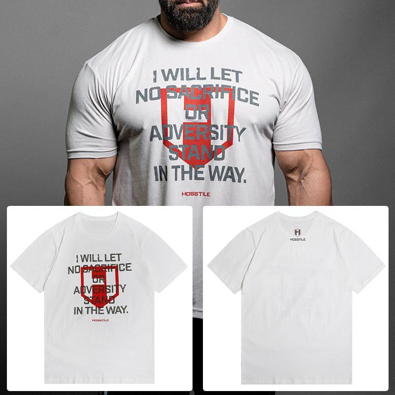 2026 Summer Unisexs Gym Workout Graphic Tee Balance Overrated Slogan Cotton Oversized Fitness Streetwear For Training