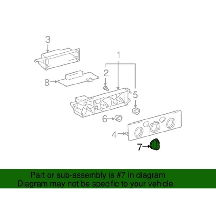 Для 1995-2004 Tacoma Ручка управления вентилятором HVAC 55905-35310 Кнопка управления вентилятором отопителя