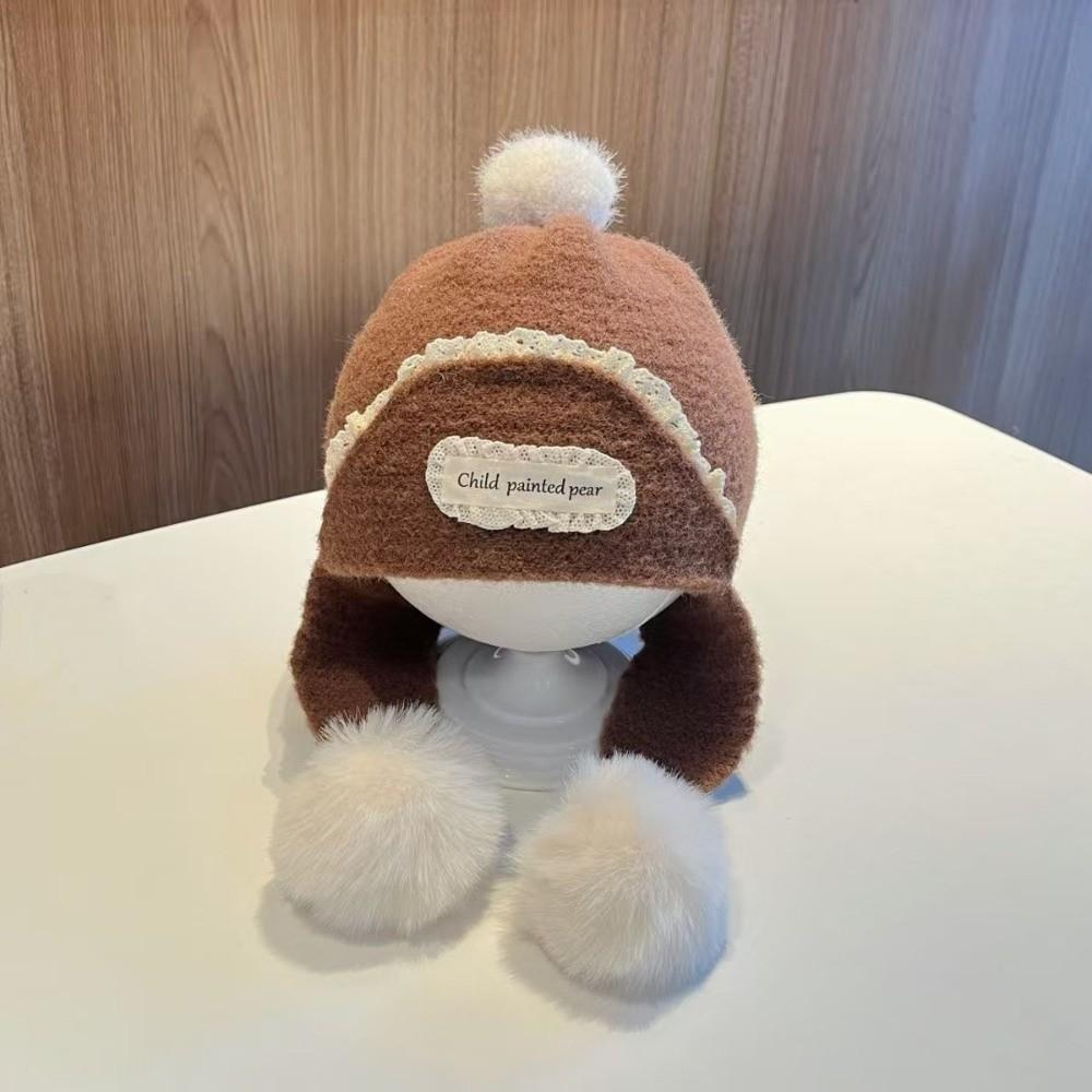 Warm Winter Pom Pom Hat Polyester 10 Months to 3 Years Thick Hat Boys
