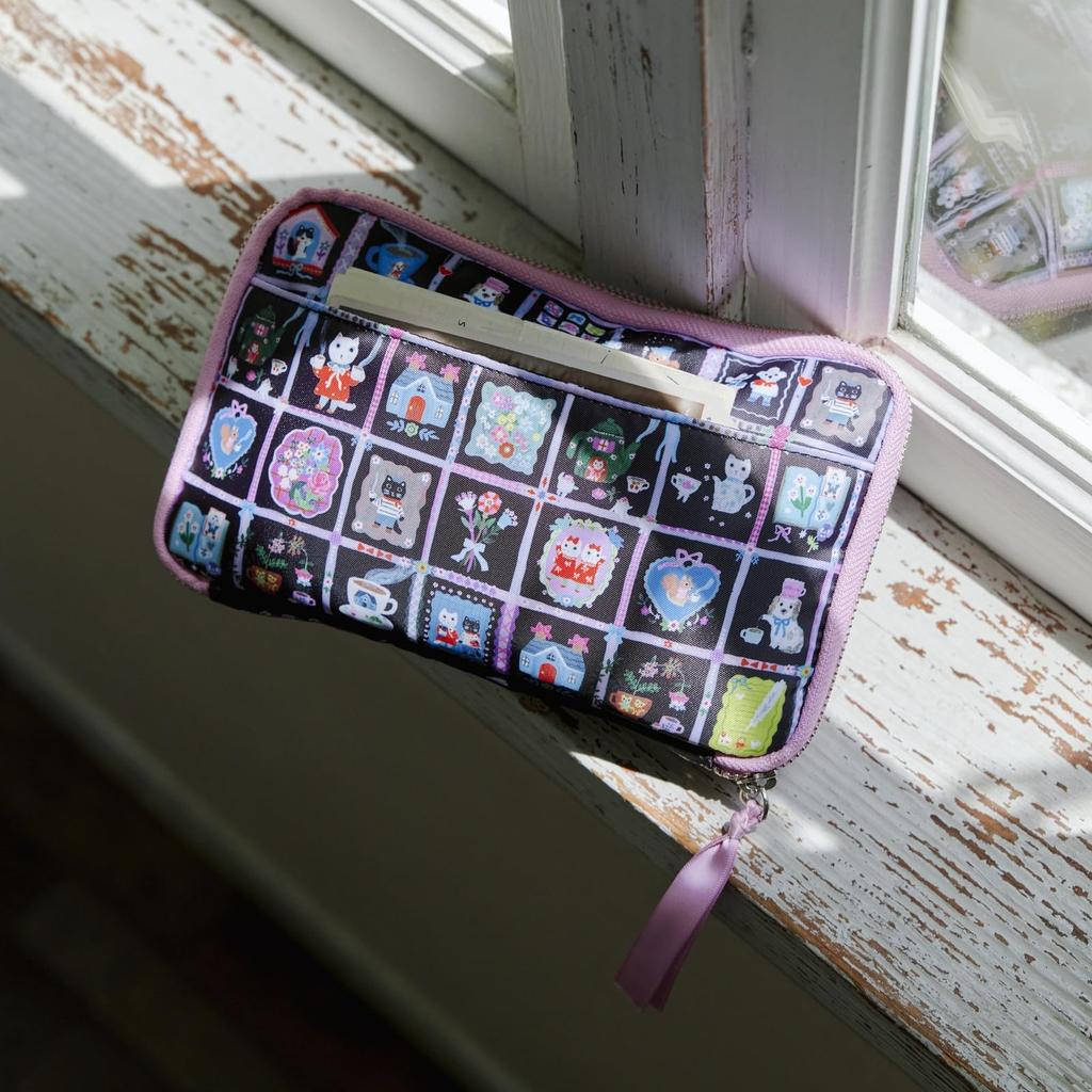 [Hobonichi] Сумочка-органайзер с карманами - Sister / Юми Китагиши / С кофе