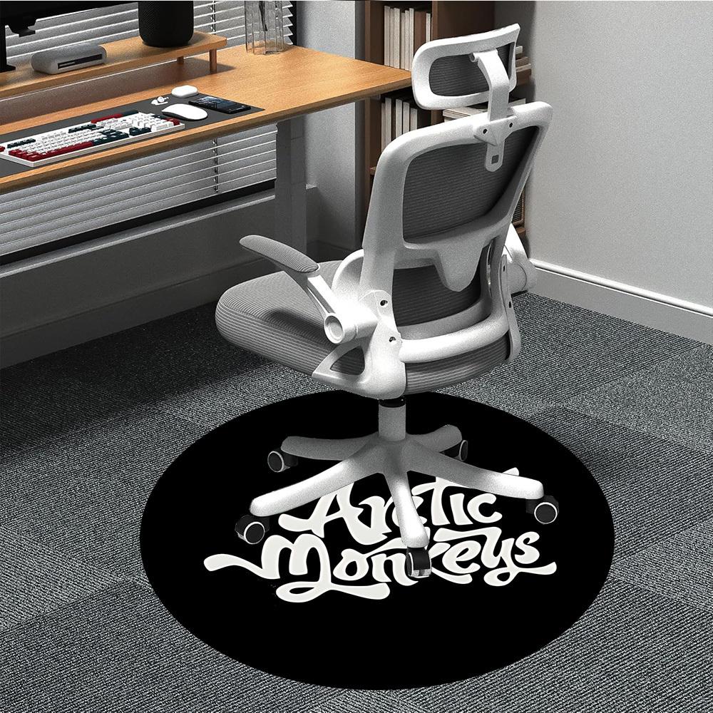 1pc Arctic Monkeys Band Chair Carpet for Office Non Slip, Lightweight, Machine Washable Rug for Office Holiday Decor