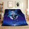 Dragon Flight Flannel Blanket Throw Blanket Soft Warm Sofa Bed Camping Home Decor Unique Christmas Gift Cs92215