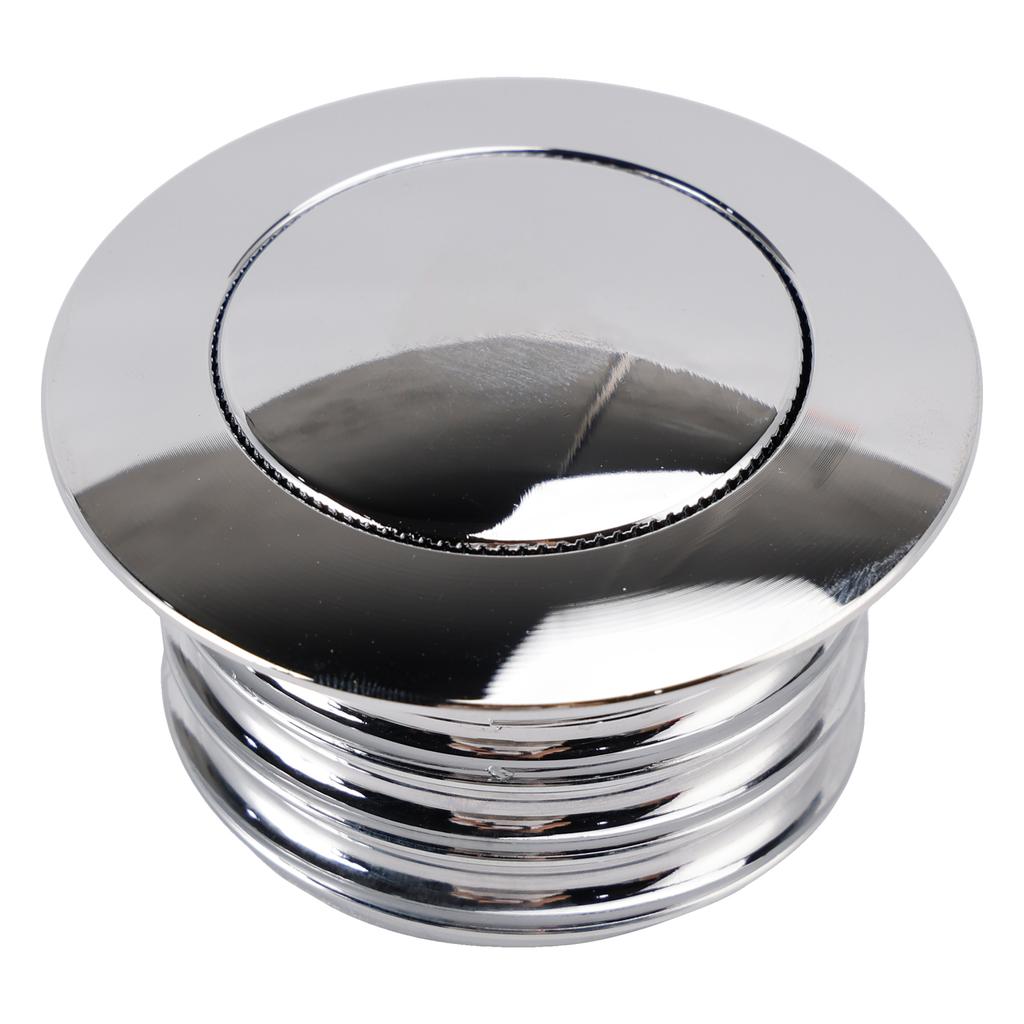 Chrome Pop-Up Gas Cap Set Vented For Softail Dyna Road King FXR 1982-2010